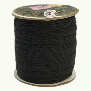 Macrame Cord - Black - Riverside Beads