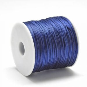 Satin Cord - Dark Blue - Riverside Beads