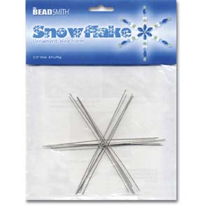 3.34 Wire Snowflake Frames - Riverside Beads