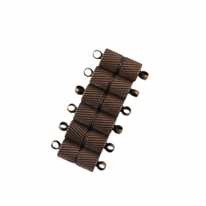 5x15mm Copper Magnetic Barrel Clasp