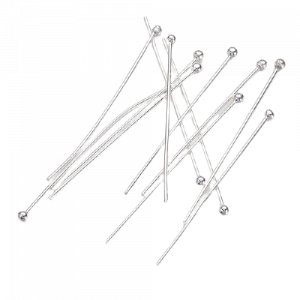 60mm Ball End Headpin - Silver Plated