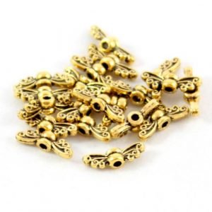 Angel Wings Gold Mini - Riverside Beads