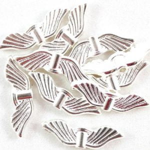 Angel Wings Sleek Silver-Riverside Beads