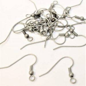 Antique Silver Fish Hook Ear Wire