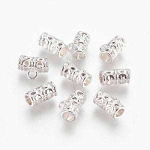 11mm Silver Plated Tube Bail