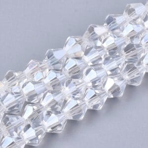 Crystal Bicone Bead - Crystal Clear - Riverside Beads