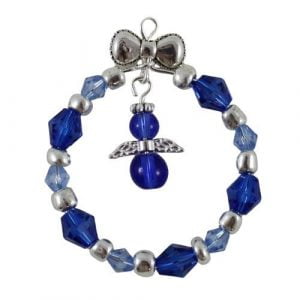 Beaded Wreath and Angel-riverside beads