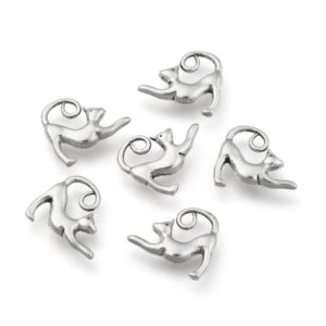 Cat Charms - Silver Plated