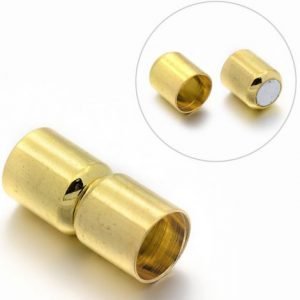 6mm Gold Kumihimo Magnetic Clasp