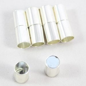 9mm Silver Kumihimo Magnetic Clasp