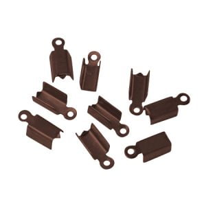 Copper Box Clasp Cord End - 11x5mm