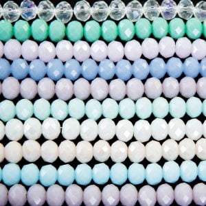 6x8mm Crystal Rondelle Collection - Riverside Beads