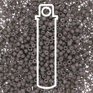 Size 11/0 Miyuki Delica Beads - Duracoat Opaque Slate Grey
