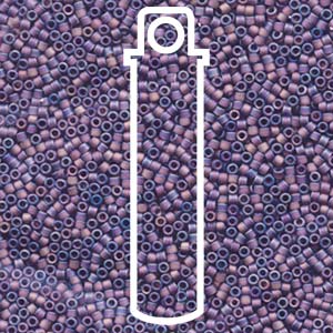 Size 11/0 Miyuki Delica Beads - Matte Transparent Mauve