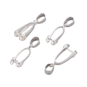 Diamante Pinch Bail - Riverside Beads