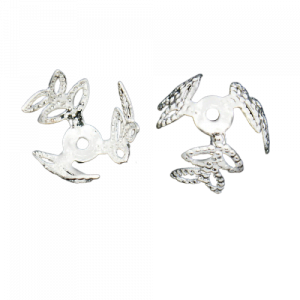 Silver Leaf Bead Cap - Riverside Beads