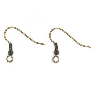 Antique Brass Fish Hook Ear Wire