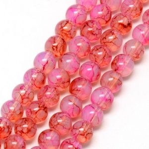 Marbled Glass Beads - Multi