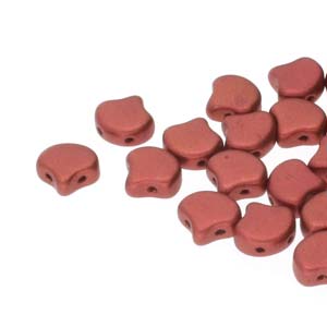 Ginko Beads Bronze Fire Red - 7.5mm - 10g - Riverside Beads