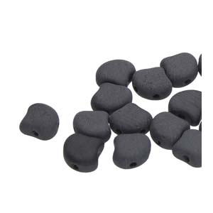 Ginko Beads Jet Matt - 7.5mm - 10g - Riverside Beads