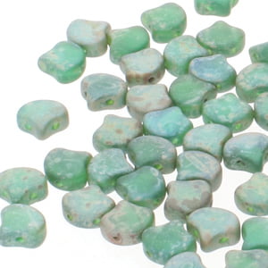 Ginko Beads Emerald Matt Rembrandt - 7.5mm - 10g - Riverside Beads