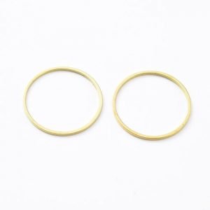 Connector Rings Gold Plated - Riverside Beads