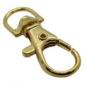 38mm gold plated bag charm - Riverside Beads