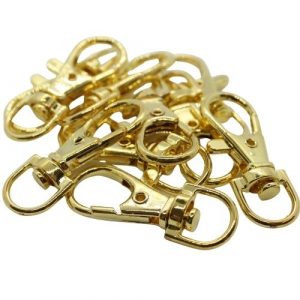 38mm gold plated bag charm - Riverside Beads