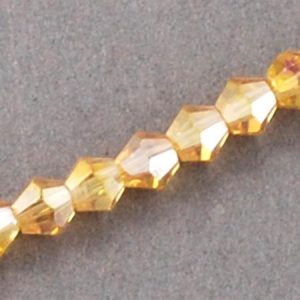 Crystal Bicone Bead - Honey
