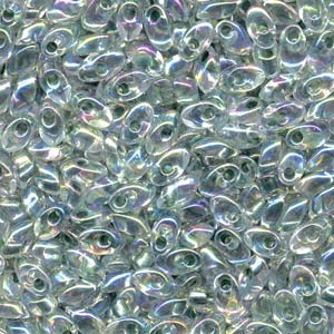 Long Magatamas Light Seafoam AB - Riverside Beads