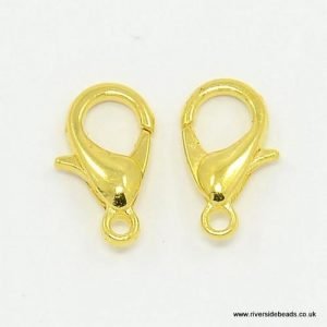 Lobster Clasp – Gold Plated - 12mm