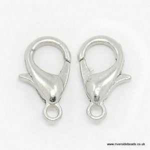 Lobster Clasp – Silver Plated - 12mm