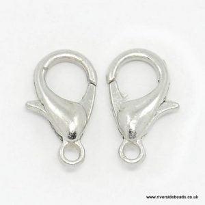 Lobster Clasp – Silver Plated - 16mm