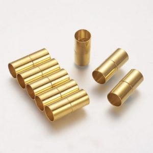 9mm Gold Kumihimo Magnetic Clasp