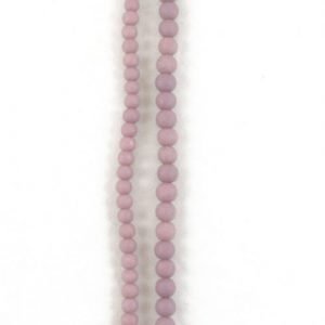 Stone Effect Glass Beads 6mm and 8mm - Dusky Lilac - Riverside Beads
