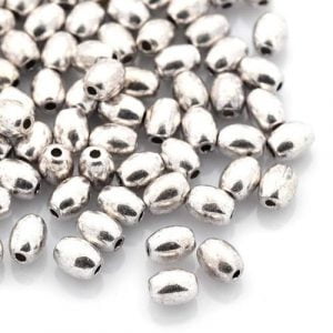 Barrel Spacer Beads – Silver