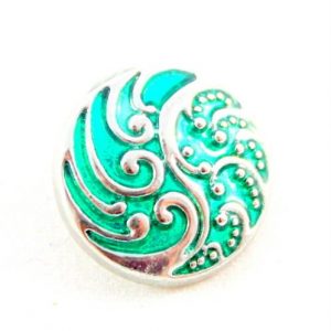 Popper Charm Colour Swirl - Green