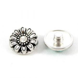 Popper Charm Diamante Daisy - Clear
