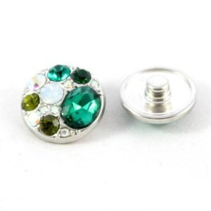 Popper Charm Diamante AB - Green