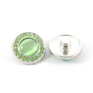 Popper Charm Diamante Gem - Green