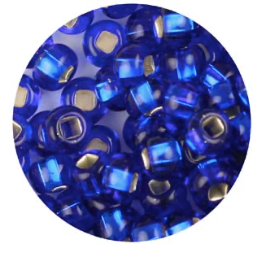 Size 6/0 Preciosa Seed Beads - S/L Royal Blue