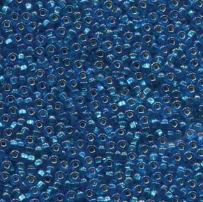 Size 11/0 Preciosa Seed Beads - S/L Dark Aqua AB
