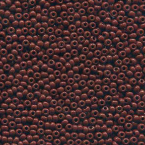 Size 11/0 Preciosa Seed Beads - Opaque Brown