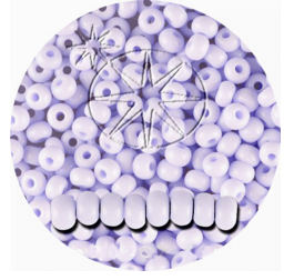 Size 6/0 Preciosa Seed Beads - Opaque Lilac
