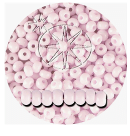 Size 6/0 Preciosia Seed Beads - Opaque Pink
