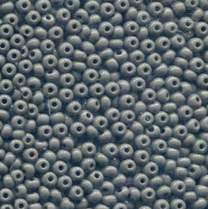 Size 6/0 Preciosa Seed Beads - Opaque Grey