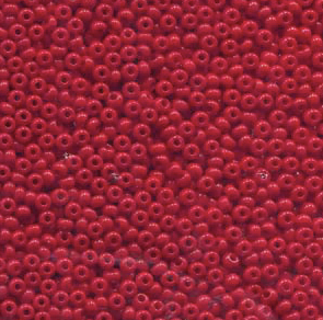 Size 8/0 Preciosa Seed Beads - Red