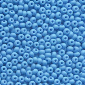 Size 8/0 Preciosa Seed Beads - Light Blue Matt