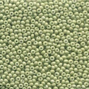 Size 6/0 Preciosa Seed Beads - Light Olive Solgel