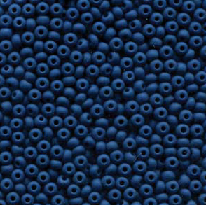 Size 6/0 Preciosa Seed Beads - Opaque Matt Denim